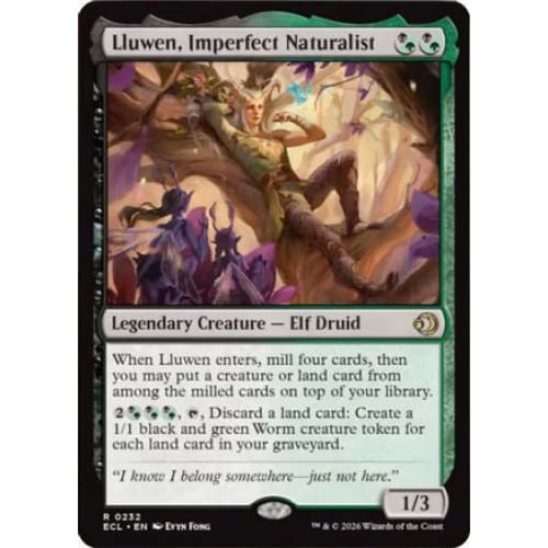 Lluwen, Imperfect Naturalist (ECL-232) Foil