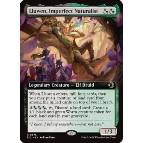 Lluwen, Imperfect Naturalist (Extended Art) (ECL-375) Foil