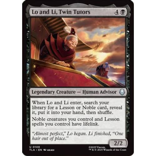 Lo and Li, Twin Tutors (TLA-108)