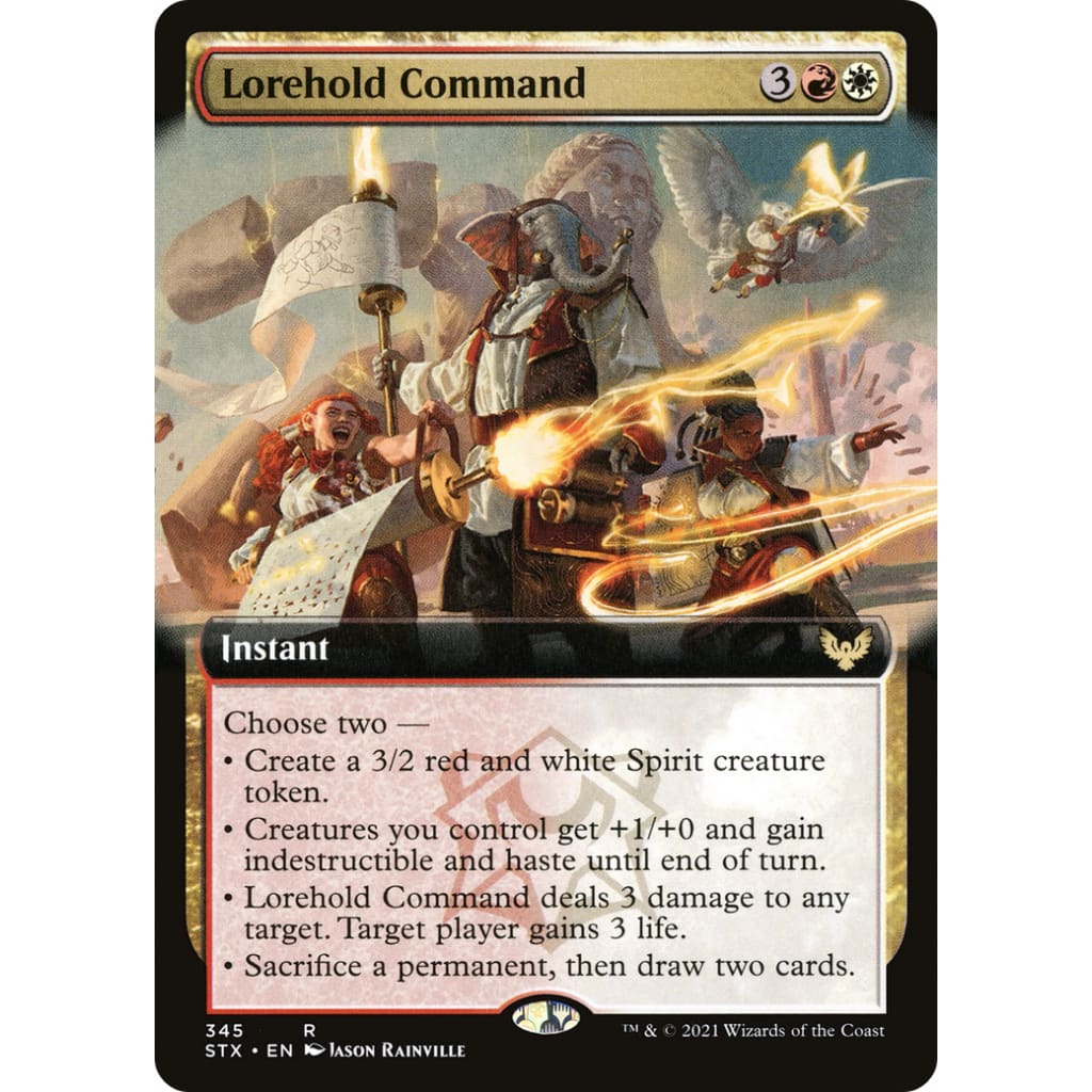 Lorehold Command (Extended Art) (STX-345): (Extended Art) Foil
