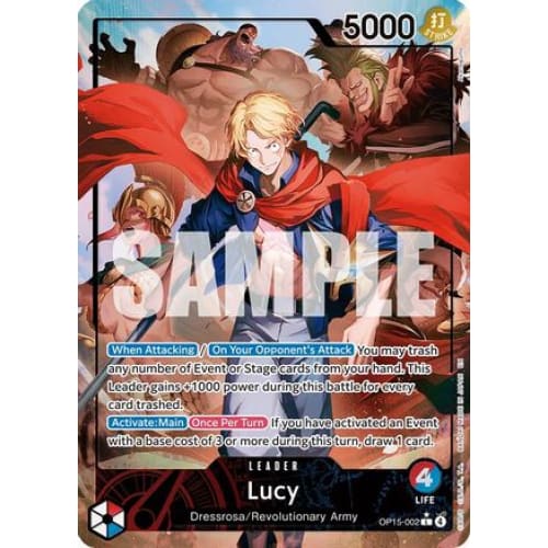 Lucy (Alternate Art) OP15-002 L Adventure on Kami's Island  Foil