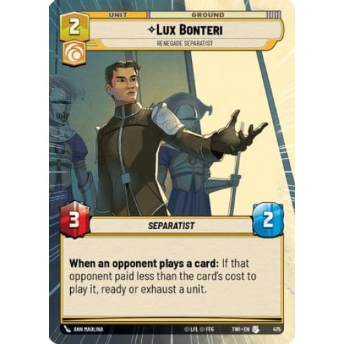 Lux Bonteri - Renegade Separatist (Hyperspace) (475)  Foil