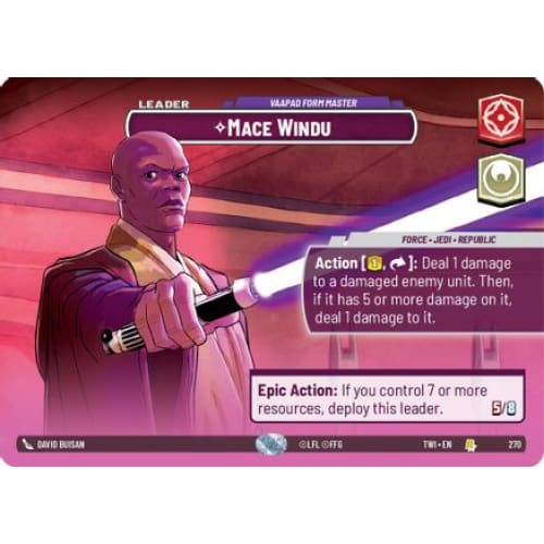 Mace Windu - Vaapad Form Master (Showcase) (270)  Foil