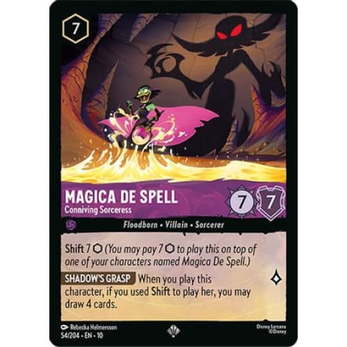 Magica De Spell - Conniving Sorceress (54/204) - Whispers in the Well Cold Foil