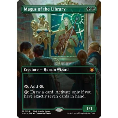 Magus of the Library (Borderless) (SPG-154) Foil