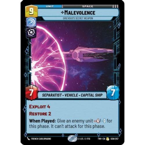 Malevolence - Grievous’s Secret Weapon (039/257)  Foil