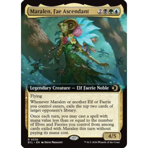 Maralen, Fae Ascendant (Extended Art) (ECL-376) Foil