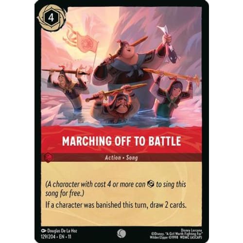 Marching Off to Battle (129/204) - Winterspell Cold Foil