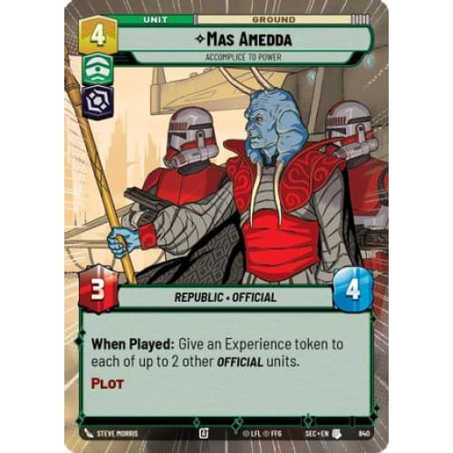 Mas Amedda - Accomplice to Power (Hyperspace Foil) (840)  Foil