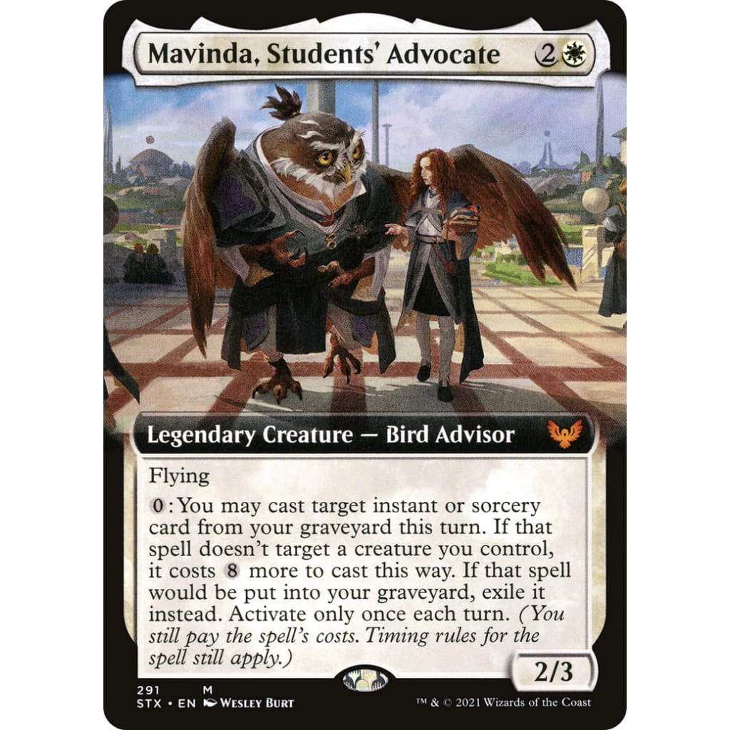 Mavinda, Students' Advocate (Extended Art) (STX-291): (Extended Art) Foil