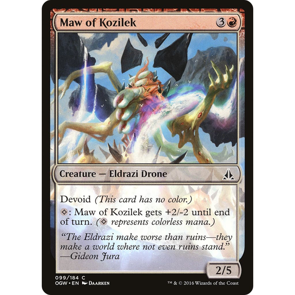 Maw of Kozilek (OGW-099): (devoid) Foil