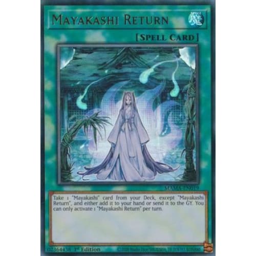 Mayakashi Return - MAMA-EN019 Ultra Rare 1st Edition