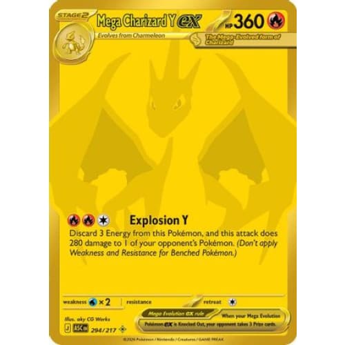 Mega Charizard Y ex - 294/217 (294) Mega Hyper Rare Holofoil