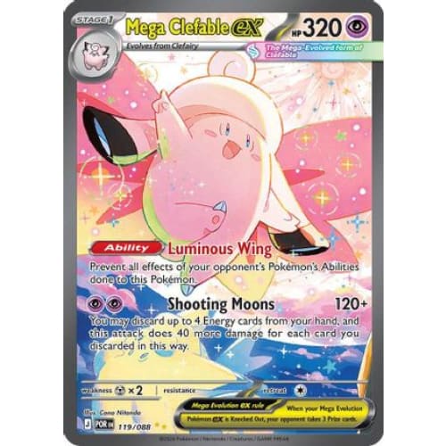 Mega Clefable ex - 119/088 (119) Special Illustration Rare Holofoil