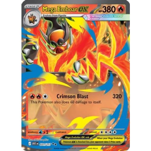 Mega Emboar ex - 031/217 (31) Double Rare Holofoil