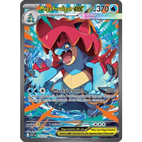 Mega Feraligatr ex - 274/217 (274) Special Illustration Rare Holofoil