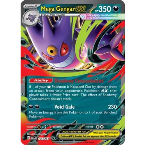 Mega Gengar ex - 125/217 (125) Double Rare Holofoil
