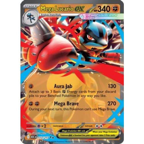 Mega Lucario ex (113) Double Rare Holofoil