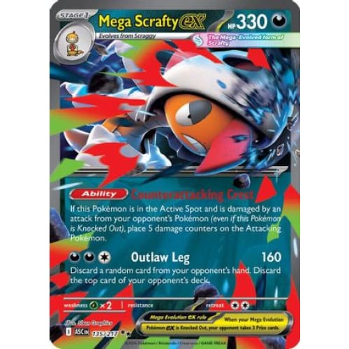 Mega Scrafty ex - 135/217 (135) Double Rare Holofoil