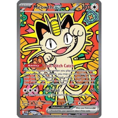 Meowth ex - 121/088 (121) Special Illustration Rare Holofoil