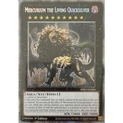 Mercurium the Living Quicksilver (Starlight Rare) - BPRO-EN084 Starlight Rare 1st Edition