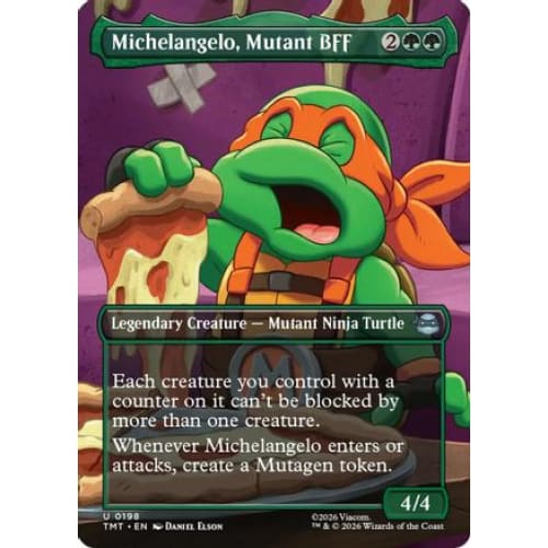 Michelangelo, Mutant BFF (Borderless) (TMT-198)
