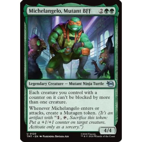Michelangelo, Mutant BFF (TMT-120) Foil