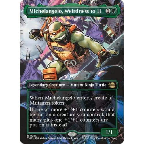 Michelangelo, Weirdness to 11 (Borderless) (TMT-214)