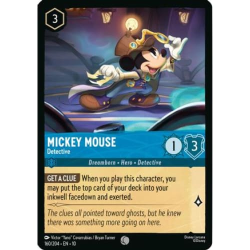 Mickey Mouse - Detective (160/204) - Whispers in the Well Cold Foil