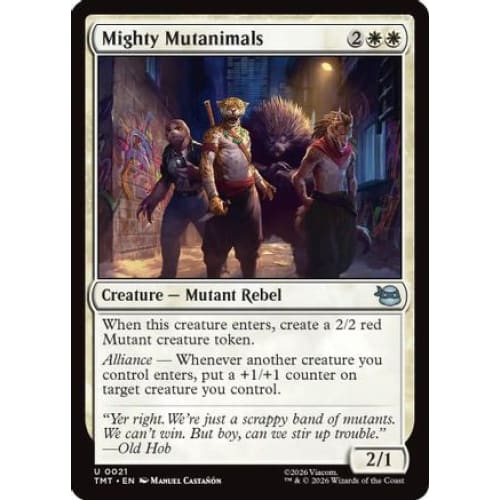 Mighty Mutanimals (TMT-021) Foil