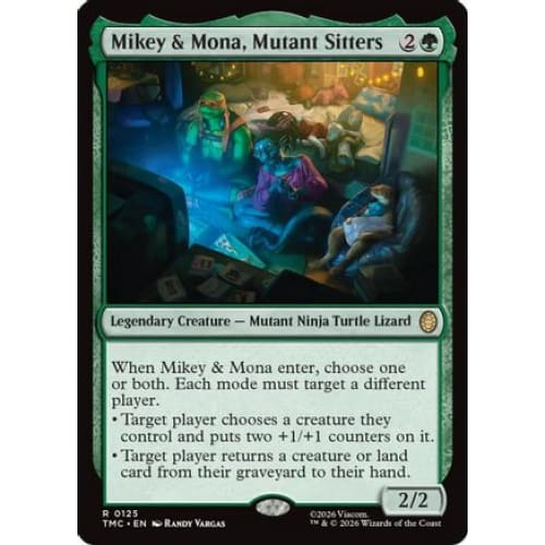 Mikey & Mona, Mutant Sitters (TMC-125)