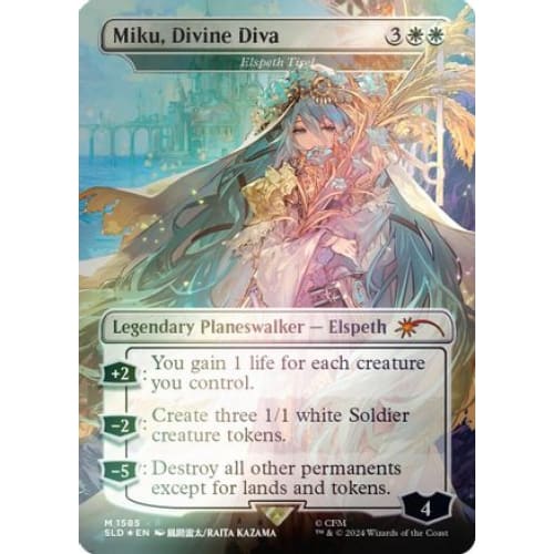 Miku, Divine Diva - Elspeth Tirel (Rainbow Foil) (SLD-1585) Foil