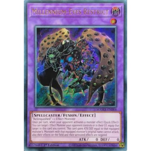 Millennium-Eyes Restrict (Ultra Pharaoh's Rare) - MAMA-EN064 Ultra Pharaoh’s Rare 1st Edition