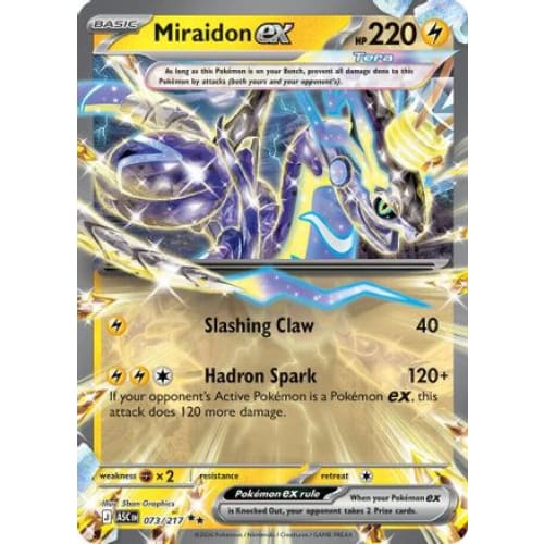 Miraidon ex (73) Double Rare Holofoil