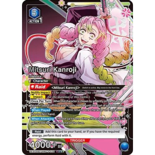 Mitsuri Kanroji (034) (SR**) (UEX05BT/KMY-3-034) - UEX05BT Demon Slayer Kimetsu no Yaiba Vol2 Foil