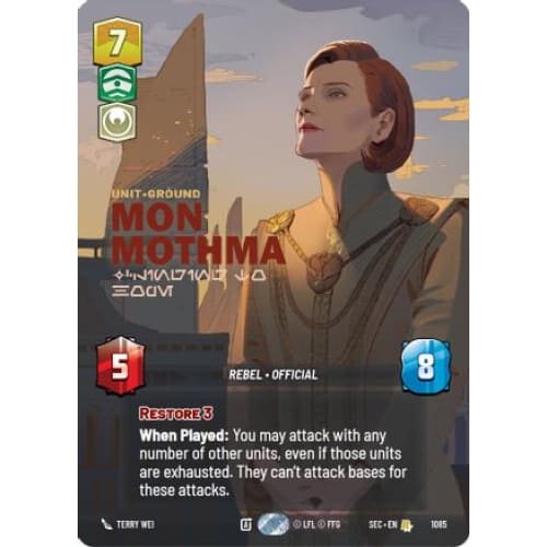 Mon Mothma - Clinging to Hope (Prestige Foil) (1085)  Foil