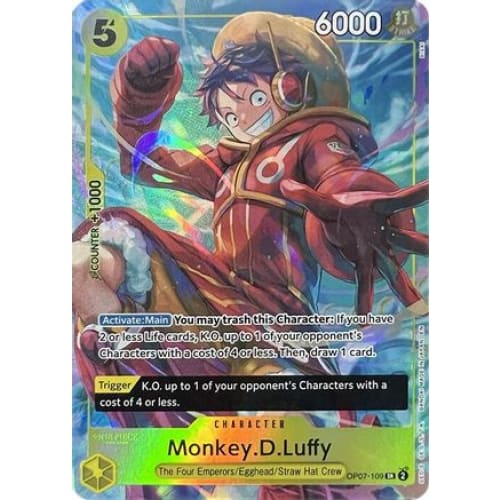 Monkey.D.Luffy (Illustration Box Vol.3) OP07-109 SR One Piece Promotion Cards  Foil