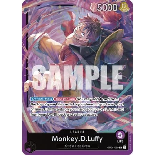 Monkey.D.Luffy (OP05-060) OP05-060 L Starter Deck 18: PURPLE Monkey.D.Luffy  Foil