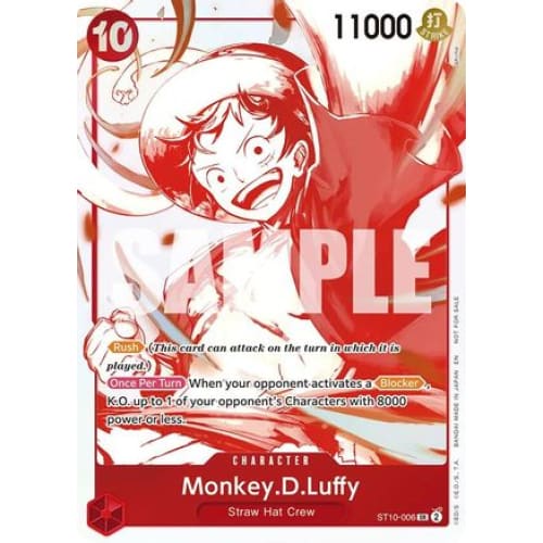 Monkey.D.Luffy - ST10-006 (3rd Anniversary Treasure Campaign Pack) ST10-006 C One Piece Promotion Cards  Foil