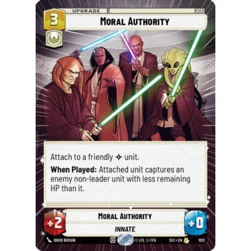 Moral Authority (Hyperspace Foil) (1012)  Foil