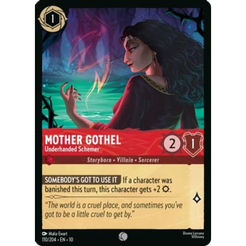 Mother Gothel - Underhanded Schemer (110/204) - Whispers in the Well Cold Foil