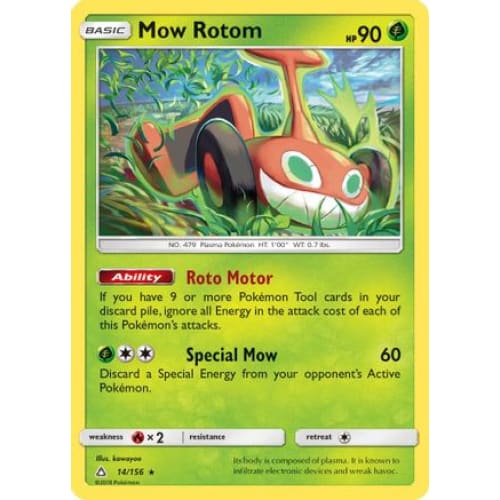 Mow Rotom (14) Rare Classic Reverse Holofoil