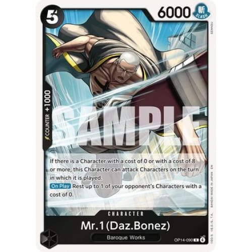 Mr.1(Daz.Bonez) OP14-090 R The Azure Sea's Seven  Foil