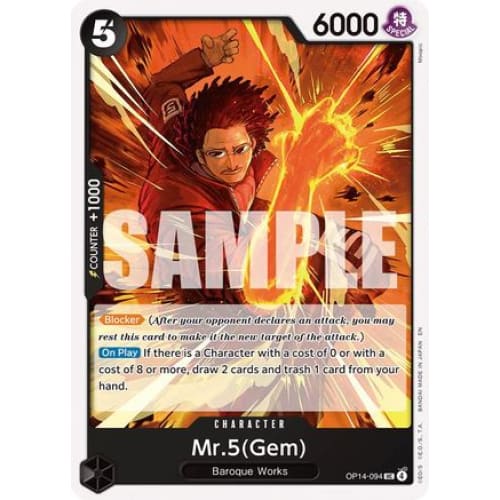 Mr.5(Gem) OP14-094 UC The Azure Sea's Seven
