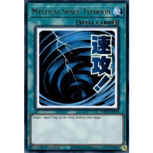 Mystical Space Typhoon - RA05-EN112 Ultra Rare 1st Edition