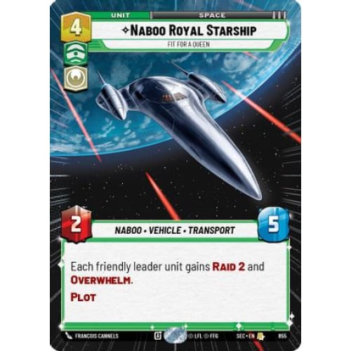 Naboo Royal Starship - Fit For A Queen (Hyperspace Foil) (855)  Foil