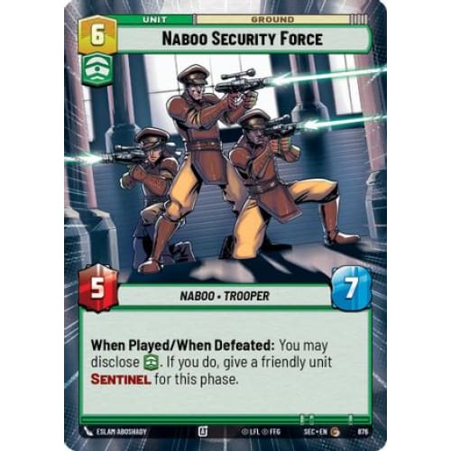 Naboo Security Force (Hyperspace Foil) (876)  Foil