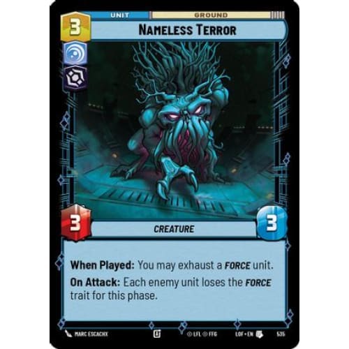 Nameless Terror (Foil) (535)  Foil