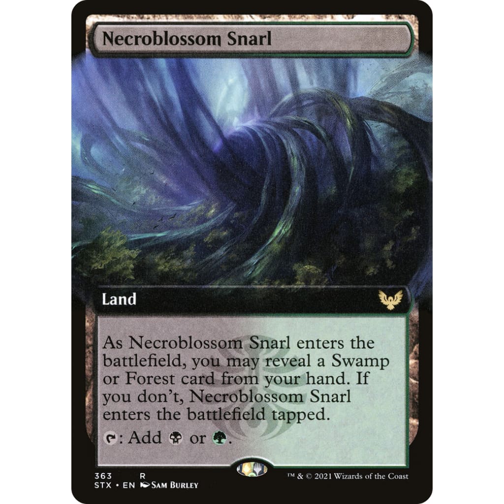 Necroblossom Snarl (Extended Art) (STX-363): (Extended Art) Foil