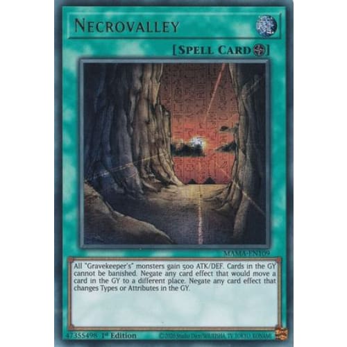 Necrovalley (Ultra Pharaoh's Rare) - MAMA-EN109 Ultra Pharaoh’s Rare 1st Edition